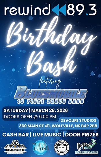 Poster for Rewind 89.3's 5th Birthday Bash