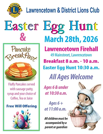 Poster for Easter Egg Hunt/Pancake Breakfast