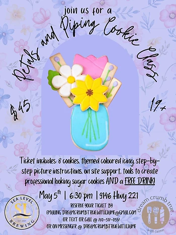 Poster for Mother's Day Themed Cookie Class