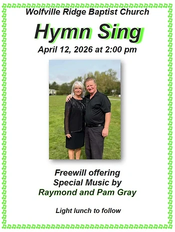 Poster for Hymn Sing