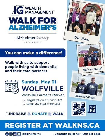 Poster for Walk for Alzheimer's