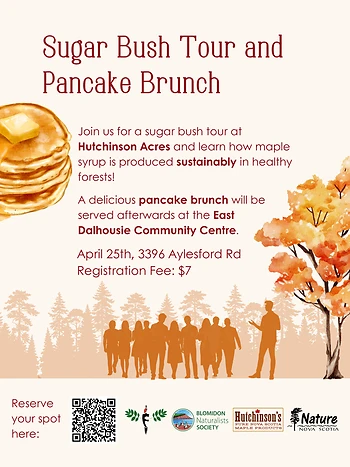 Poster for Sugar Bush Tour & Pancake Brunch
