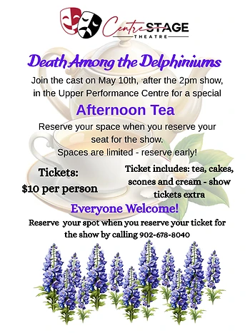 Poster for Death Among the Delphiniums Tea