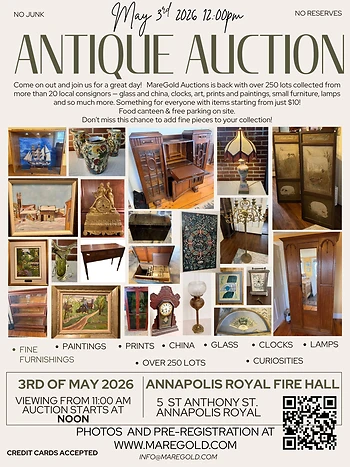 Poster for Antique Auction