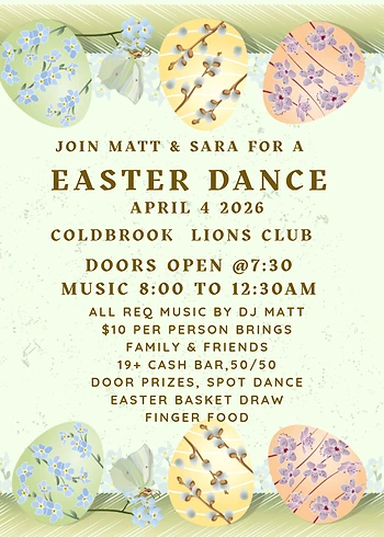 Poster for Easter Dance
