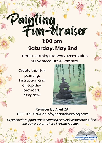 Poster for Spring Painting Fundraiser
