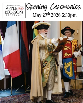 Poster for Apple Blossom Festival Opening Ceremonies