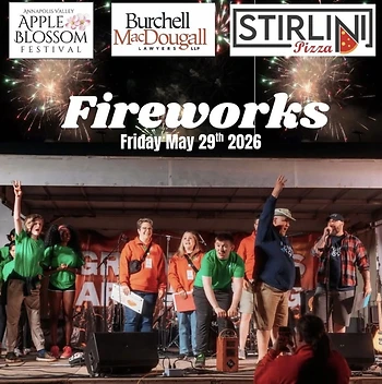 Poster for Apple Blossom Festival Fireworks