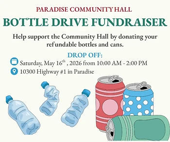Poster for Bottle Drive Fundraiser