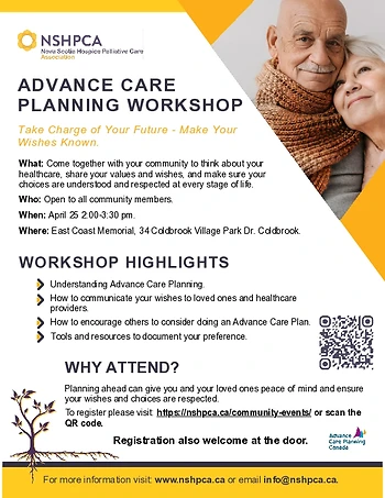 Poster for Advance Care Planning Workshop