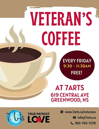 Poster for Veteran's Coffee