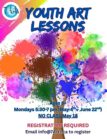 Poster for Youth Art Lessons