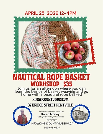 Poster for Nautical Rope Basket Workshop