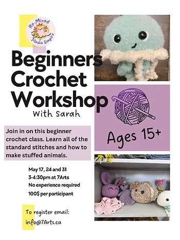 Poster for Beginner's Crochet Workshop