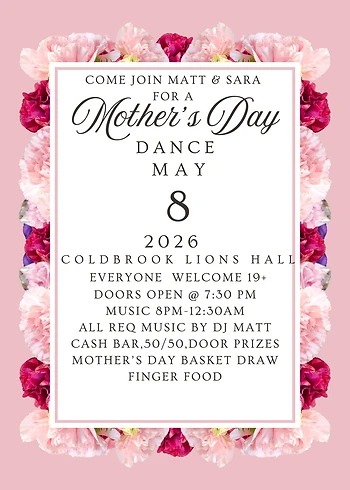 Poster for Mother's Day Dance