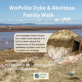 Poster for Guided Dyke/Aboiteau Walk