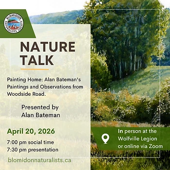 Poster for Nature Talk with Alan Bateman