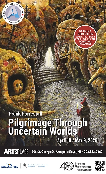 Poster for Opening | Frank Forrestall, Pilgrimage Through Uncertain Worlds