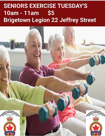 Poster for Seniors Exercise Class