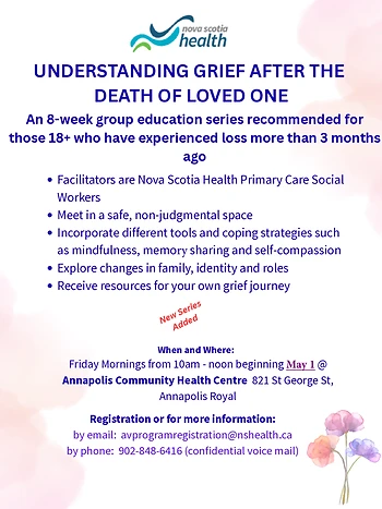 Poster for Understanding Grief After the Death of a Loved One