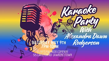 Poster for Karaoke with Alexandra Dawn Rodgerson
