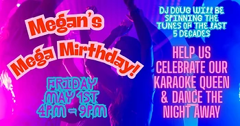 Poster for Megan's Mega Mirthday