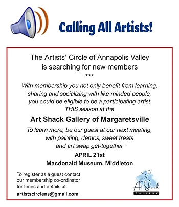 Poster for Call for Artists