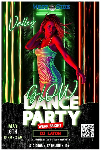 Poster for DJ Laton Glow Party