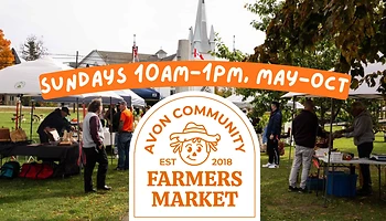 Poster for Avon Community Farmers Market