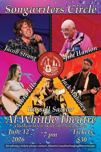Poster for Atlantic Canadian Songcraft Songwriters Circle
