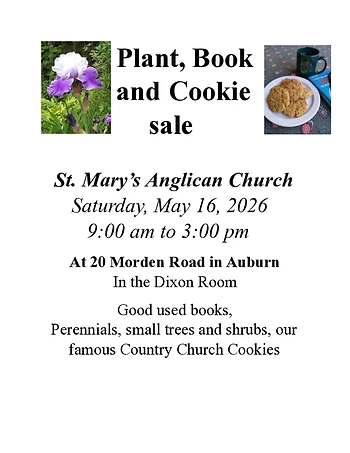 Poster for Plant, Book & Cookie Sale