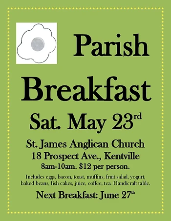 Poster for Parish Breakfast