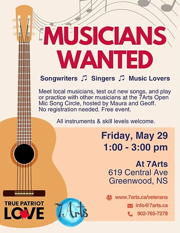 Poster for Open Mic Song Circle