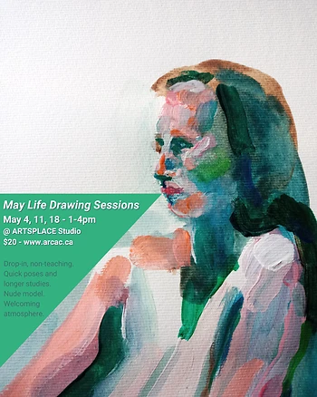 Poster for May Life Drawing Sessions