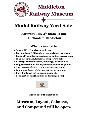 Poster for Giant Railway Yard Sale