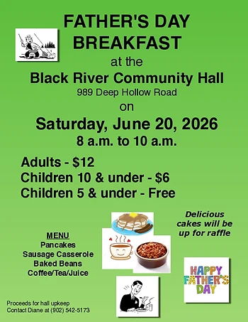 Poster for Father's Day Breakfast