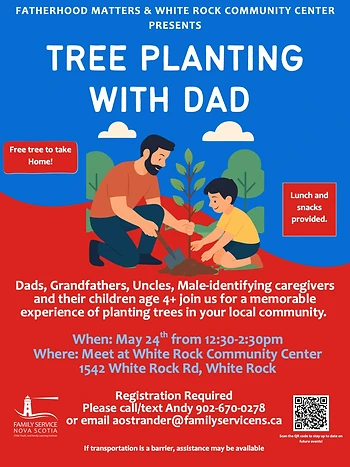 Poster for Tree Planting with Dad