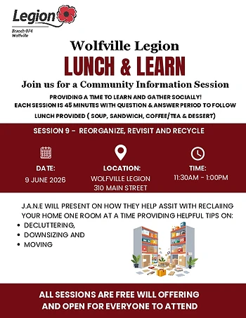 Poster for Community Lunch and Learn
