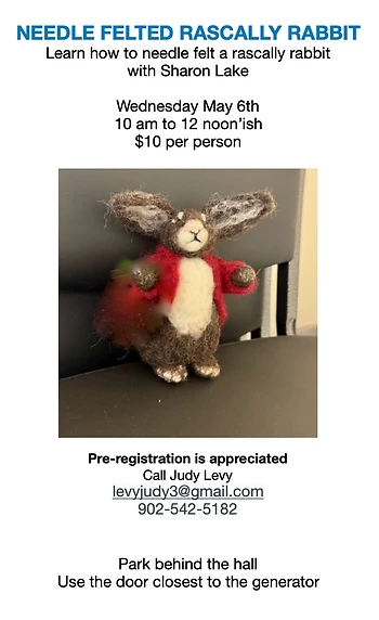 Poster for Needle Felting at Makers Meet