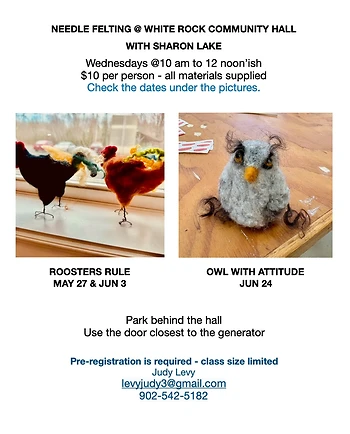 Poster for Needle Felting at Makers Meet
