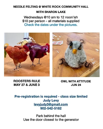 Poster for Needle Felting at Makers Meet