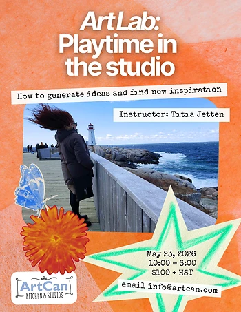 Poster for Art Lab with Titia Jetten