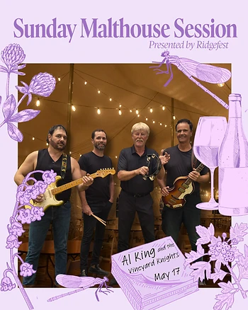 Poster for Music with Al King and the Vineyard Knights