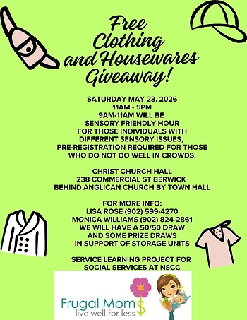 Poster for Free Clothing Giveaway