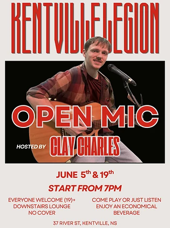 Poster for Open Mic Hosted by Clay Charles