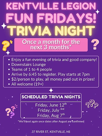 Poster for Fun Friday Nights - Trivia Night