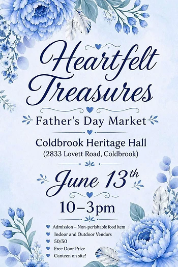 Poster for Heartfelt Treasures Father's Day Market