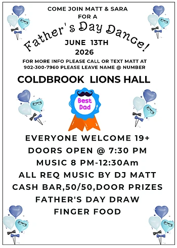 Poster for Father's Day Dance