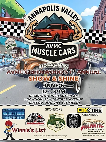 Poster for AVMC Show and Shine Car Show