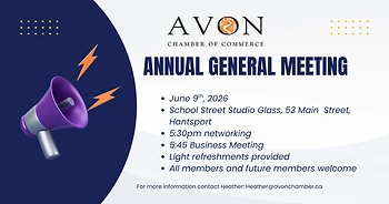 Poster for Avon Chamber of Commerce AGM